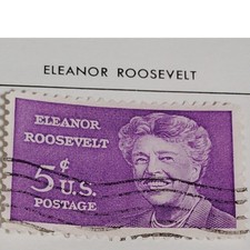 1963 Scott #1236 – 5¢ Eleanor Roosevelt / Civil & Women’s Rights – Canceled