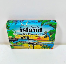 Vintage Fager's Island Ocean City, MD Full Matchbox Matchbook Unstruck 1B
