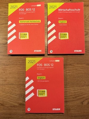 FOS BOS 12 Bayern Fachabitur Prüfungsaufgaben Englisch, Mathemathik