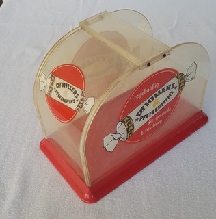 Alte Dr. Hillers Pfefferminz Bonbon Verkaufsbox Bonbonbox Ca. 1950/1960 Werbung