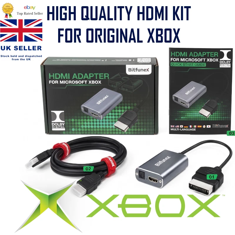 Xbox Original Konsole HDMI Kabel Adapter Classic Xbox HDMI Konverter OG Xbox