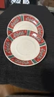 Vintage Coca-Cola Stained Glass Pattern Gibson Saucers - Set of 2