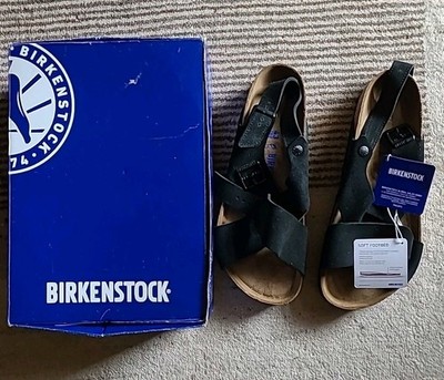 Birkenstock TULUM II VL Sandalen Sandaletten Hausschuhe Schwarz Leder Soft Gr.43