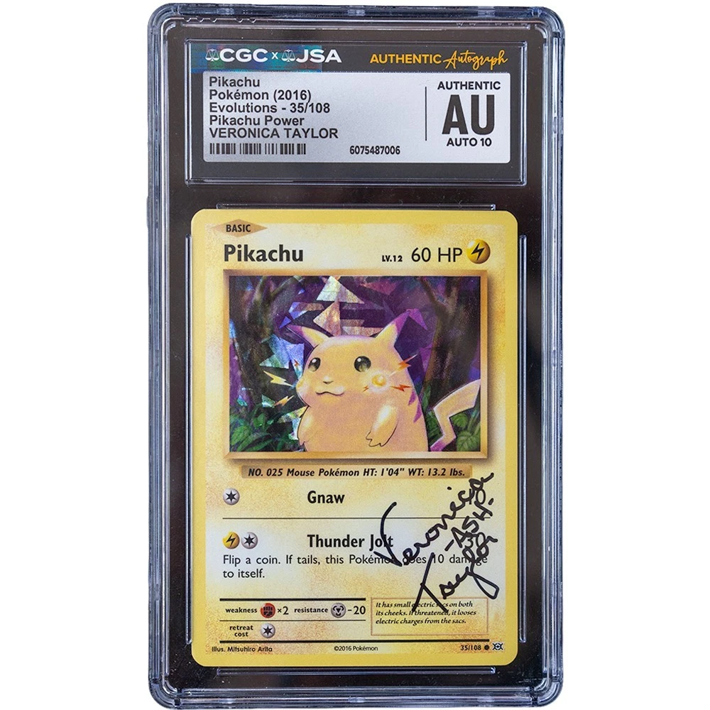 Pikachu Pokémon TCG Evolutions Rare Individual Collectible Card