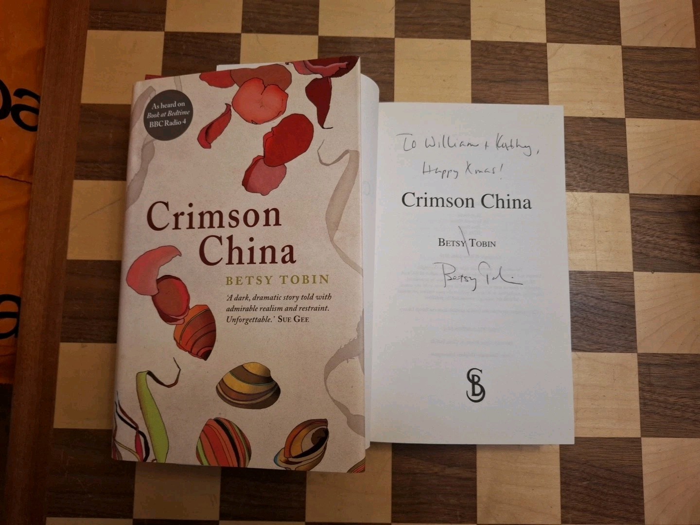 Crimson China SIGNED Betsy Tobin 1st Edition 1st Impression Hardback Book 2010