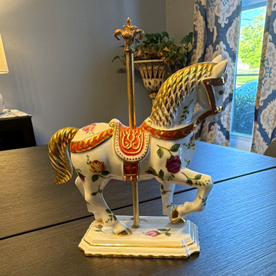 Royal Albert Old Country Roses Carousel Horse Figurine Ltd Ed 1312/2000 MINT