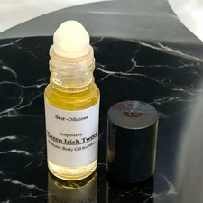 Green Irish Tweed Type Cologne Body Oil Uncut Concentrated 1/6oz Roll On for Men