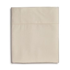 NWT Hudson Park Collection Egyptian Percale Flat Sheet Cream Full Size 54x75