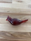 Fenton Vintage Ruby Red Glass Cardinal Bird Figurine Paperweight