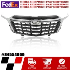 Fit For 2022 2023 Chevrolet Equinox Front Bumper Upper Grille W/Chrome Trim