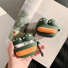 3D Frog Silicone Wireless Bluetooth Earphone Charging Box Phone Case For Airpods