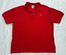 LACOSTE Men's Classic Fit US 3XL FR 8 Red Polo Short Sleeve