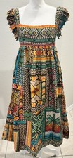 Farm Rio Banana Scarves Midi Dress Size Small
