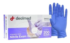 Dealmed Medical Exam Gloves – 200 Small (Pack of 200), Purple 1) 