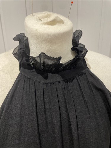 Allsaints Alaya Dress Midi Silk Size 16 Uk Black Chiffon All Saint BNWT RRP £399 - Picture 6 of 17