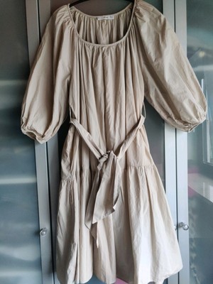 MNG Mango Baumwoll-Kleid angenehme leichte Qualität tolle Ärmel S/M/L 36/38/40