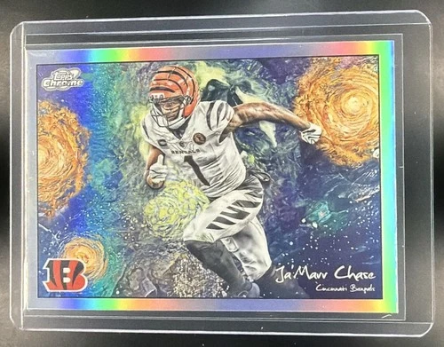 Ja'Marr Chase 2025 Topps Cosmic Chrome Football Stars In The Night
