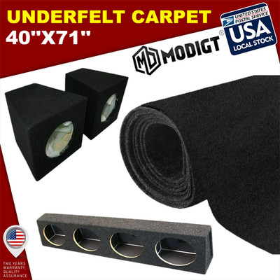 40  x71  Speaker Box Carpet Fabric Black Car Trunk Truck Auto Automotive Roll