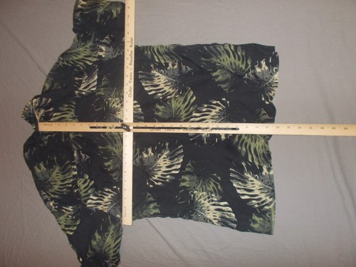 Brandini Shirt Mens Medium Pure Silk Hawaiian Short Sleeve Palm Print Floral - Picture 7 of 8