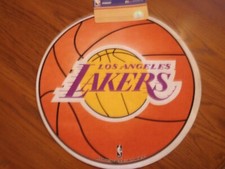LA LAKERS Die Cut Gold Felt Basketball Pennant Sign  NWT Size 16