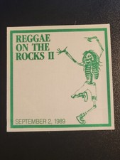 1989 REGGAE ON THE ROCKS II-UNUSED BACKSTAGE PASS-RED ROCKS, CO
