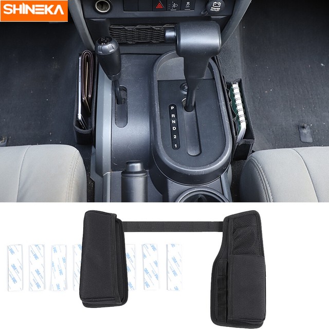 Gear Shift Side Storage Bag Organizer Tray For Jeep Wrangler JK 20072010 Black eBay