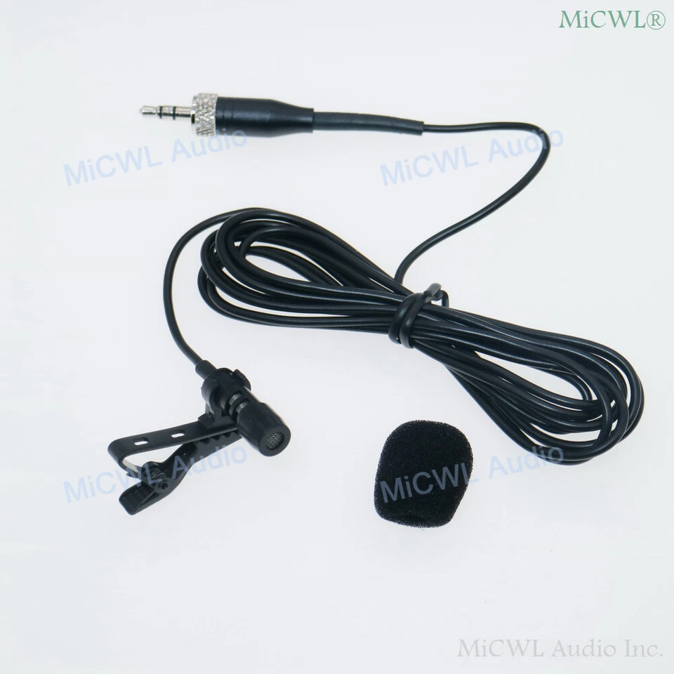 Tie Clip Lavalier Lapel Microphone for Sennheiser ew100 G2 G3 G4 Wireless Mic 2M - Image 4 of 4