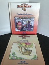 LOT 2-Vintage Teddy Ruxpin Tweeg And The Bounders  The Airship Book  s ONLY