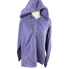 New Nwt Everlast Sport Lavender With White Print Zip Front Hoodie Size Xxl