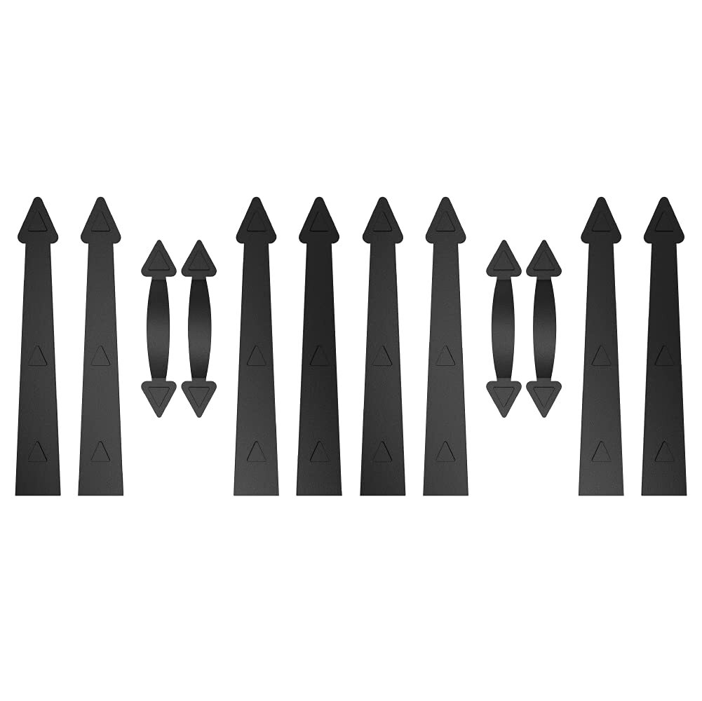 Garage Door Magnetic Decorative Hardware Kit, 8 Hinges 4 Handles Door Carriag...