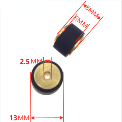 2 Pcs 13*8*6*2.5mm for Akai GXC-730D Radio Roller Bronze Hub Pinch