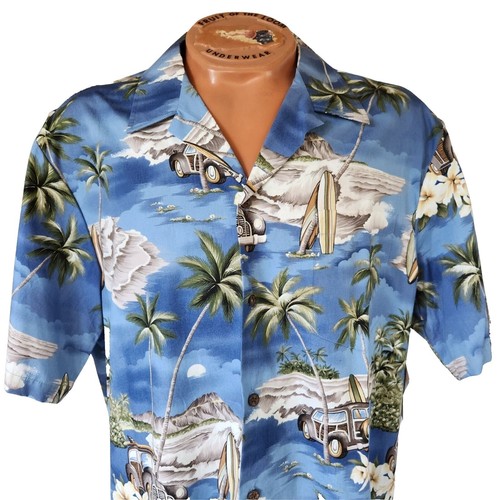 Chemise Hawaïenne - Imprimé Woody Island Ride Homme - RJC Taille S
