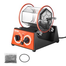 VEVOR Lucidatrice per Gioielli da Banco 5 Velocità 45W Capienza di Buratto 3kg