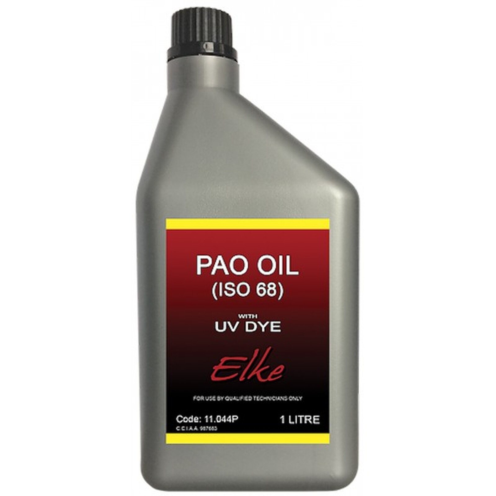 Compressor Oil PAO ISO 86 With Dye RL897 Synthetic - 1 Litre 1L - Elke 41-1068A