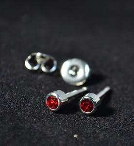 birthstone surgical stud earrings stainless steel piercing ear pick