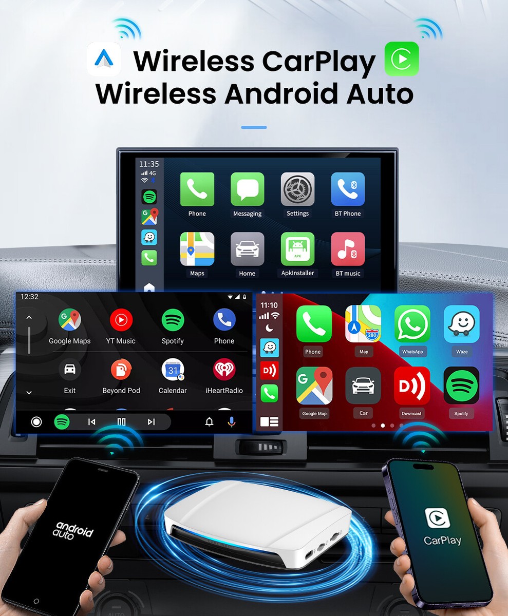 CarlinKit UHD Car Android CarPlay TV Ai Box 128GB HDMI 6225 GPS