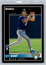JEFF KENT - 1992 Pinnacle Rookie #522 Blue Jays