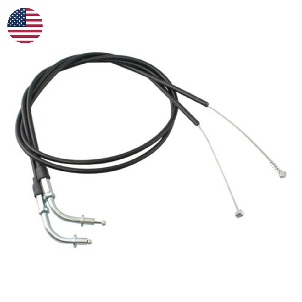 90CM 35" Throttle Cable For Harley Sportster 883 1200 XL883 XL1200 Custom - Image 2 of 4