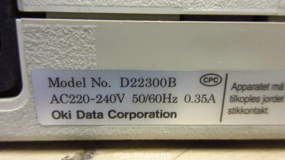 OKI Microline 280 ELITE USB + Parallel A4 9-Pin Mono Matrix Printer VERY YELLOW - Bild 4 von 4