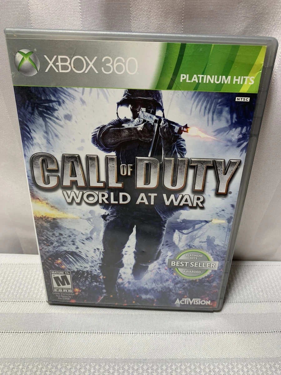 Call of Duty World at War Platinum Hits Xbox 360 Scratches Tested Good