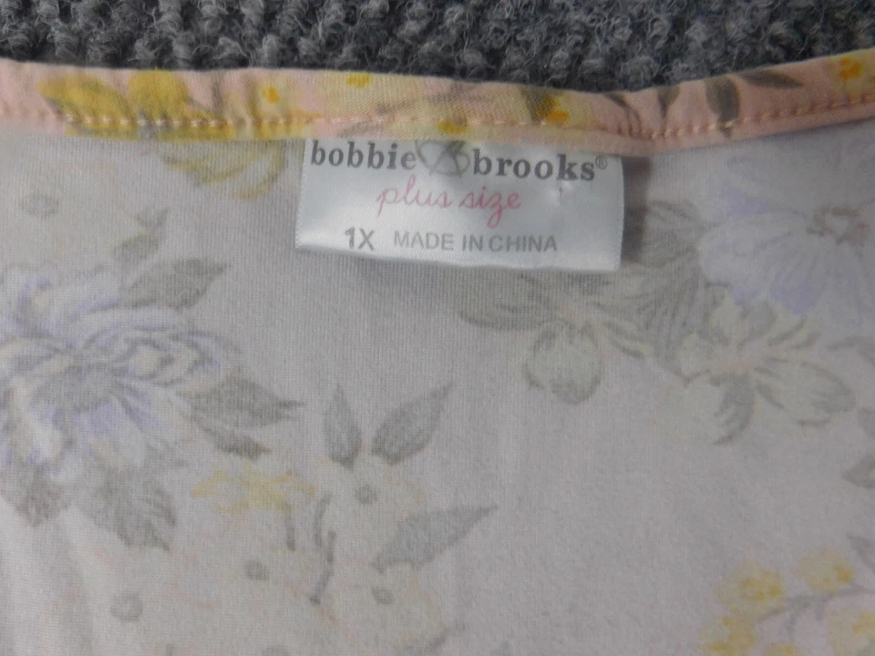 Bobbie Brooks 女式晚礼服 1X Plus 花卉 — 第 2/4 张图片