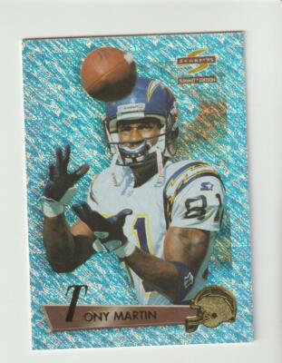 1995 Score Summit Ground Zero #63 Tony Martin card, Los Angeles Chargers