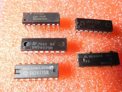 Lot of 5: 74175 DIP IC various brand vintage. USA Seller, fast ship ...