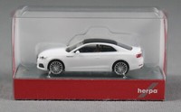 Herpa 028660-002 H0 1:87 Audi A5 ® Coupé, Ibis Weiss - Neuware!
