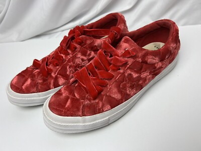 Converse One Star x Golf Le Fleur Quilted Velvet Cherry 2019 Men’s Size 8 Size 10 - Converse One Star x Golf Le Fleur Quilted Velvet  main image 4