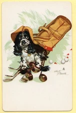 Dog Butch cocker spaniel vintage swap cards playing card