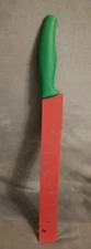 Kuhn Rikon Red/Green Watermelon Knife Made In Switzerland With Sheath 11" blade