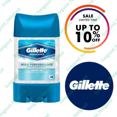 Gillette Endurance Arctic Ice Antiperspirant Cool Gel Deodorant Stick 70 ml - Picture 1 of 12