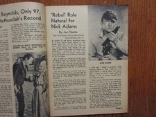 1959 St Louis TV Magaz(NICK ADAMS/THE REBEL/ADELINE DE WALT REYNOLDS/JOSE FERRER