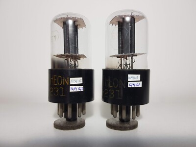 MATCH PAIR 6SN7GT RAYTHEON BLACK PLATE SQUARE GETTER DIGITSTD + TV7D/U